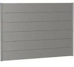 Biohort Sichtschutzzaun Wandpaneel ohne Acrylglas quarzgrau-metallic Sichtschutz
