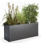 Biohort B149230, Biohort Pflanzbeet Belvedere L-Form dunkelgrau-metallic, L 100, Midi