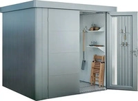 Biohort 82024, Biohort Ger&auml;tehaus Neo silber-metallic Ger&auml;teschuppen, Standardt&uuml;r,