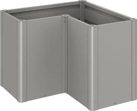 Biohort B189330, Biohort Pflanzbeet Belvedere L-Form quarzgrau-metallic, L 100, Maxi