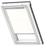 VELUX Sichtschutzrollo Uni Wei&szlig; 1028, C02, Aluminiumschiene,Elektro,GGU,VELUX
