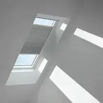 VELUX Wabenplissee Betongrau 1163, M08, Aluminiumschiene,GGU,Manuell,VELUX