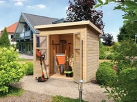 Karibu 68152, Karibu Ger&auml;tehaus Merseburg naturbelassen, ohne Anbau, 212x154 cm