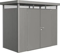 Biohort 88029, Biohort Ger&auml;tehaus HighLine quarzgrau-metallic, Doppelt&uuml;r, H1