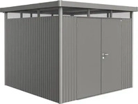 Biohort 88059, Biohort Ger&auml;tehaus HighLine quarzgrau-metallic, Doppelt&uuml;r, H4