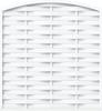 TraumGarten Sichtschutzzaun LONGLIFE ROMO mit Rundbogen weiß, 180x180/196 cm