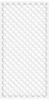 TraumGarten Sichtschutzzaun LONGLIFE RIVA und ROMO Diagonalgitter Weiß, 90x180 cm