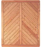 T&J Sichtschutzzaun ESBJERG L&auml;rche Sichtschutz Lamellenzaun, 150x180 cm