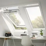 VELUX Dachfenster GGU 0070 Schwingfenster Kunststoff THERMO Fenster, 114x118 cm