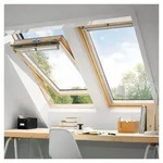 VELUX Dachfenster GGL 3070 Schwingfenster Holz THERMO Fenster, 55x118 cm (CK06)
