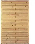 T&J Sichtschutzzaun Maxi-Massiv Sichtschutz Lamellenzaun, 120x180 cm