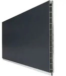 GroJa BasicLine PVC-Steckzaun Sichtschutzzaun Anthrazitgrau Einzelprofil Sichtschutz