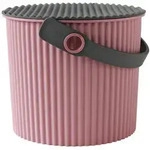 Eimer mit Deckel Omnioutil Hachiman rose rosa, 22.4x17.5x21 cm