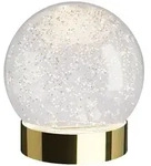 LED-Dekoleuchte Glamor Bauble sompex transparent, Sockel goldfarben, Designer...