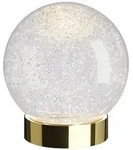 LED-Dekoleuchte Glamor Bauble sompex transparent, Sockel goldfarben, Designer...