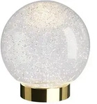 LED-Dekoleuchte Glamor Bauble sompex transparent, Sockel goldfarben, Designer...