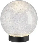 LED-Dekoleuchte Glamor Bauble sompex transparent, Sockel schwarz, Designer...