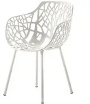 Stuhl Forest Fast weiss wei&szlig;, Designer Robby & Francesca Cantarutti, 56x80x56...