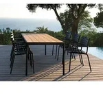 Outdoortisch Four Houe Tischplatte Bambus braun, Designer Henrik Pedersen,...