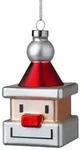 Weihnachtsanh&auml;nger Weihnachtsmann Santa Cube Alessi rot/wei&szlig; mehrfarbig, Designer