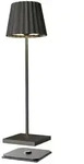 LED-Tischleuchte Troll 2.0 sompex anthrazit grau, Fu&szlig; 10x38. Schirm 9xFu&szlig; 10 cm