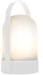 LED-Tischleuchte Uri pure (Boden wei&szlig;/Griff wei&szlig;) (Boden/Griff 25 cm