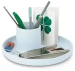 Vitra Schreibtisch Organizer O-Tidy himmelgrau, Designer Michel Charlot, 8 cm....