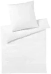 Elegante Mako-Satin Bettw&auml;sche &raquo;Solid&laquo; Wei&szlig; 6800-00 Bettw&auml;sche 200x200 cm /