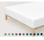 schlafgut &raquo;Pure&laquo; Bio-Spannbettlaken f&uuml;r Boxspring M / 101 Full-White