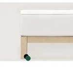 schlafgut &raquo;Pure&laquo; Bio-Spannbettlaken f&uuml;r Topper XL / 790 Sand Deep