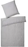 Elegante Casual Leinen Bettw&auml;sche &raquo;Pure&laquo; Silber 7062-09 Bettw&auml;sche 200x200 cm /