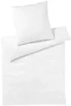 Elegante Mako-Satin Bettw&auml;sche &raquo;Solid Jersey&laquo; Wei&szlig; 3506-00 Bettw&auml;sche / 155x200