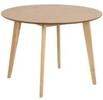 Actona &raquo;Roxby&laquo; Esstisch rund Eiche Furnier, Gestell Eiche gebeizt &Oslash; 105x76 cm