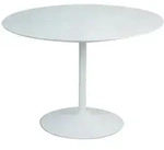 SalesFever &raquo;Swirl&laquo; Tisch wei&szlig; &Oslash; 110 cm