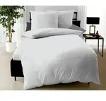 Kaeppel Mako-Satin Bettw&auml;sche Uni 3000/669 grau 135x200 cm / 80x80 cm