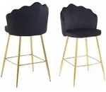 SalesFever &raquo;Arielle&laquo; Barhocker 2er-Set schwarz