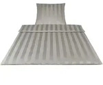 Elegante Mako-Satin Bettw&auml;sche &raquo;Noblesse&laquo; Silber 2245-19 Bettw&auml;sche / 200x200 cm