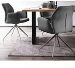SalesFever &raquo;Amira&laquo; Drehstuhl dunkelgrau 60x89x62 cm
