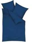 Kaeppel Mako-Satin Bettw&auml;sche Uni 3000/627 marine 135x200 cm / 80x80 cm