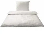 Elegante Seersucker Bettw&auml;sche &raquo;Chelsea&laquo; Wei&szlig; 7013-00 Bettw&auml;sche 200x200 cm / 2x