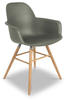 Zuiver »Albert Kuip« Designer-Stuhl mit Armlehne Green