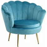 SalesFever &raquo;Arielle&laquo; Sessel blau 76x78x76 cm