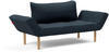 Innovation »ZEAL« Design-Sofa 515 Nist Blue / Stem helles Holz