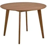 Actona &raquo;Roxby&laquo; Esstisch rund Walnuss Furnier &Oslash; 105x76 cm