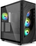 Sharkoon Geh&auml;use Rebel C80G RGB ATX 1xGlas schwa - Midi/Minitower - ATX