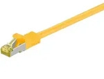 Goobay RJ45 Patchkabel CAT 6A S/FTP (PiMF), 500 MHz mit CAT 7 Rohkabel, Gelb