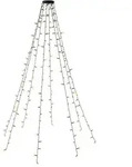 Goobay 200 LED-Baummantel mit Ring - mit Timer- und Memory-Funktion, 8 Leuchtmodi,