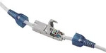 Goobay Werkzeugloser Kabel Verbinder "slim" CAT 6A, STP geschirmt - Klemmleiste f&uuml;r
