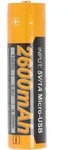69,9x18,7mm, Fenix ARB-L18-2600U 18650 LiIon Akku USB-Aufladbar, gesch&uuml;tzt, 2600mAh,