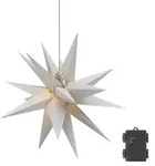 Goobay LED-Weihnachtsstern 3D, &Oslash; 56 cm, batteriebetrieben - Au&szlig;enstern mit Timer